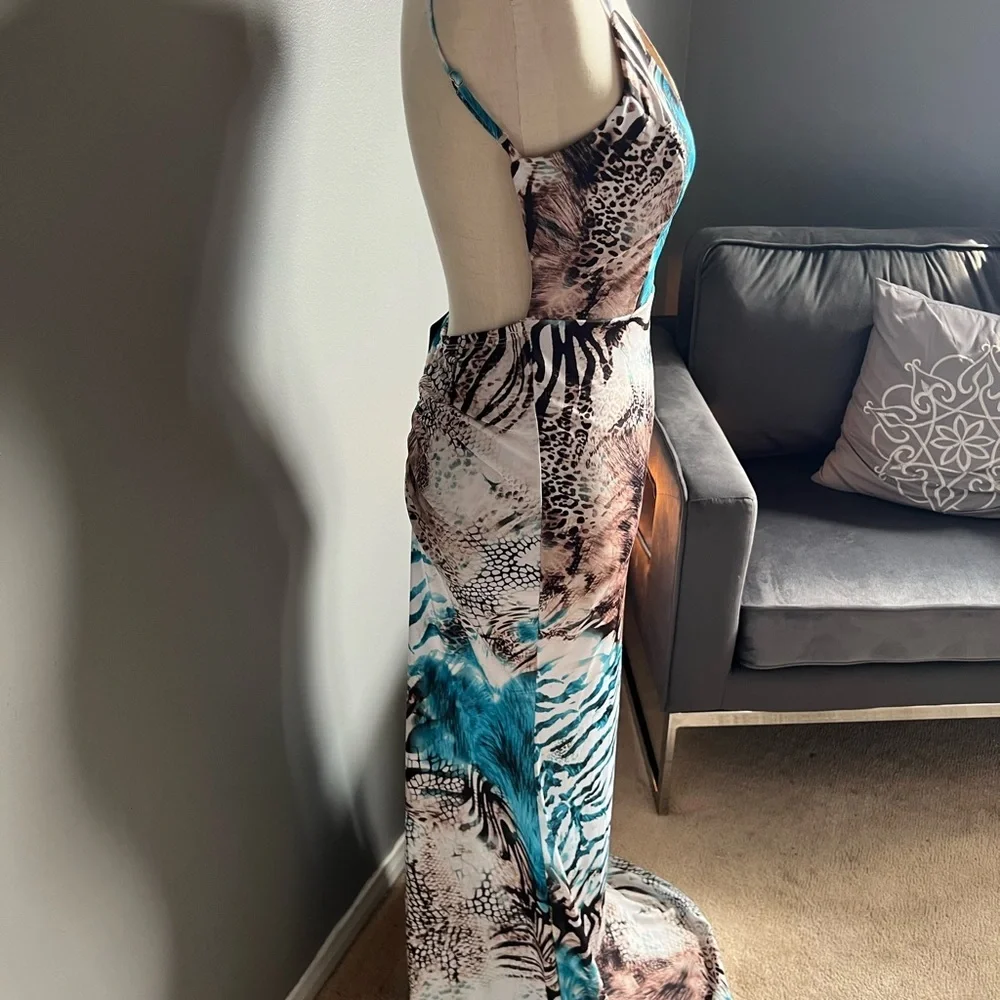 Long Summer Evening Dress - Picture 2 of 3